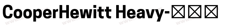 CooperHewitt Heavy字体转换